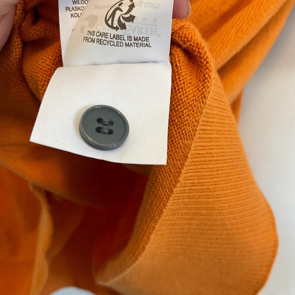 Boden Orange Ruffle-Shoulder Button Cardigan - image 7